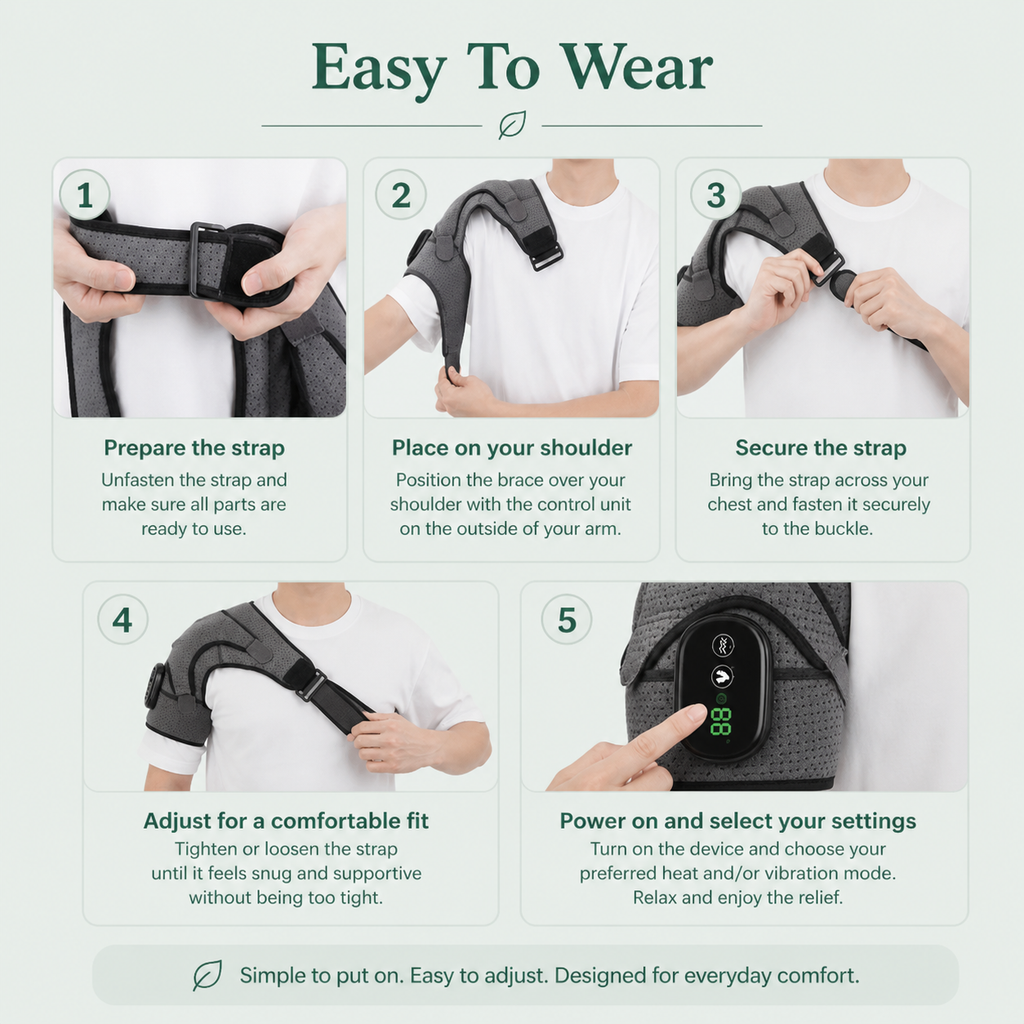 Heated Shoulder Pain Relief Brace